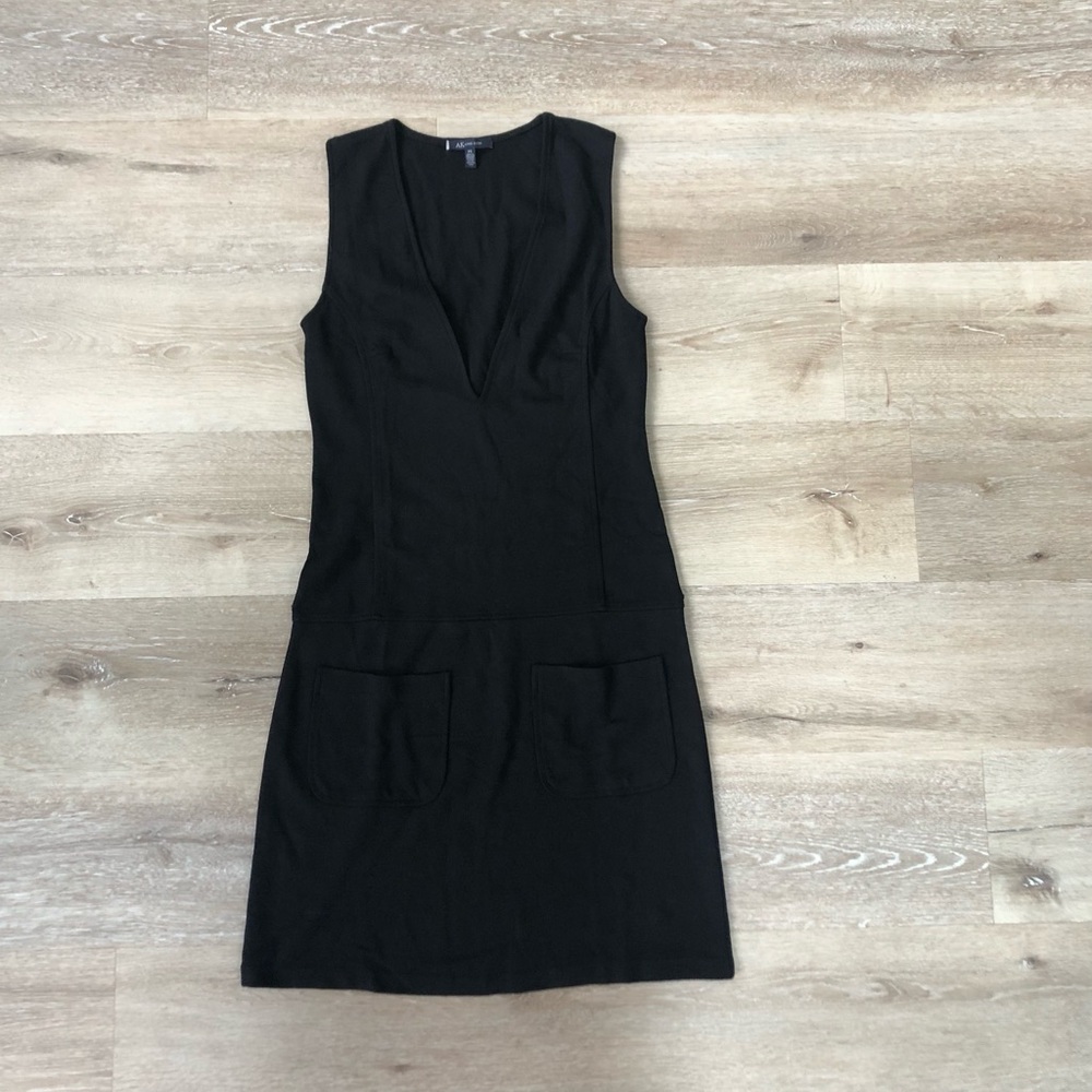 Annie Klein Black Sleeveless Dress, Size Small Petite